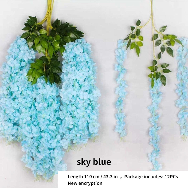 12 piece Artificial Wisteria Flowers