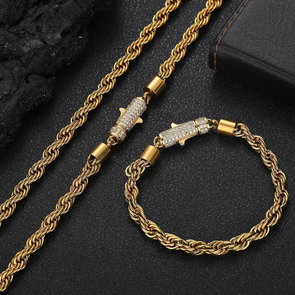 Luxury 24K 9999 Pure Gold Set