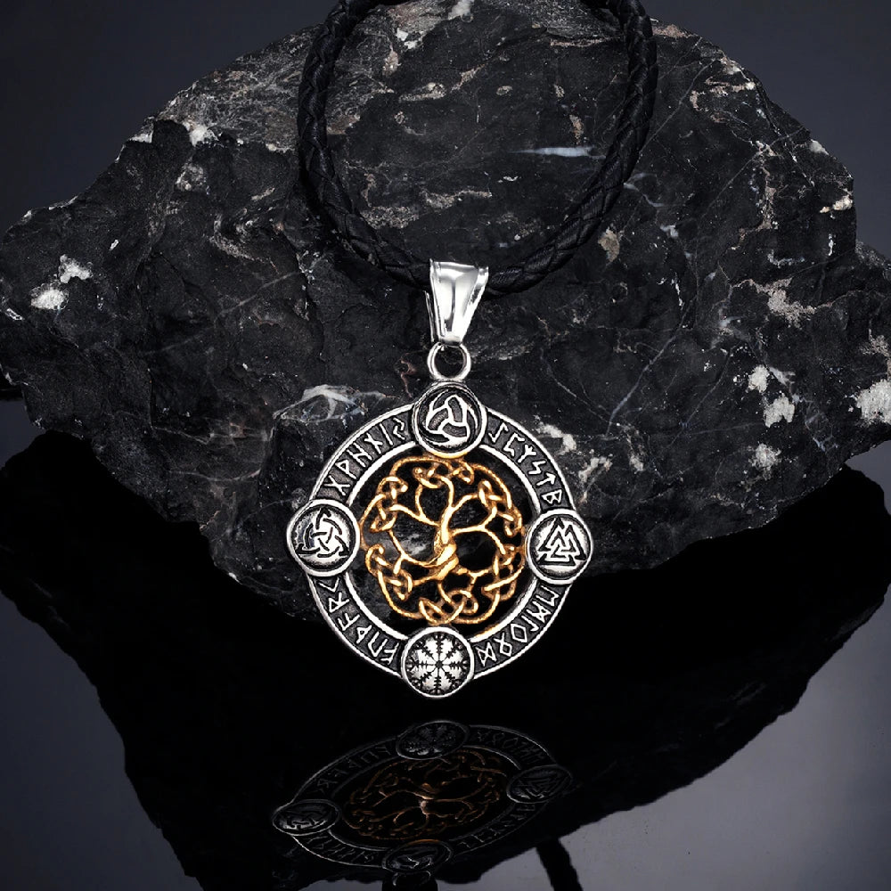 Never Fade Norse Rune Life Tree Necklace