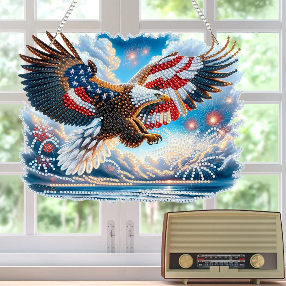 US Flag Eagle Diamond Painting