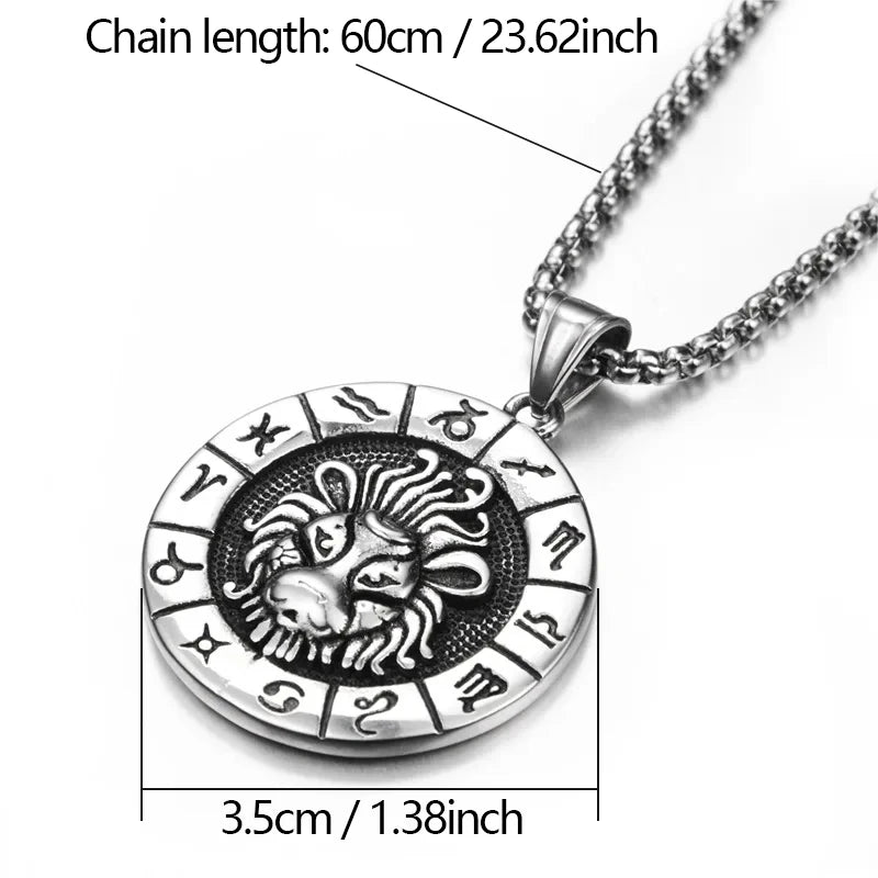 12 Constellation Zodiac Signs Pendants