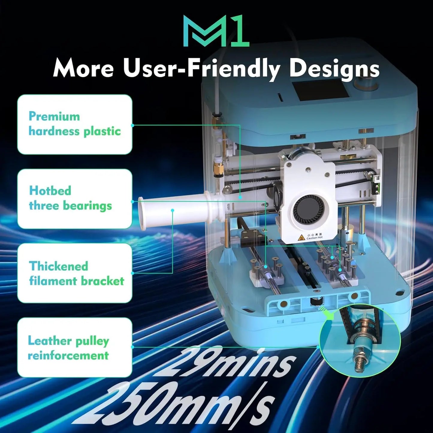 M1 3D Printer for Kids and Beginners