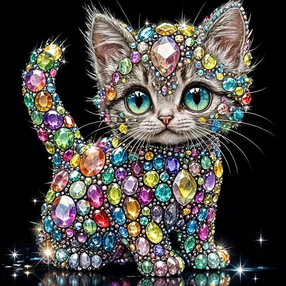 5D Diamond Painting Cat DIY Embroidery Kit