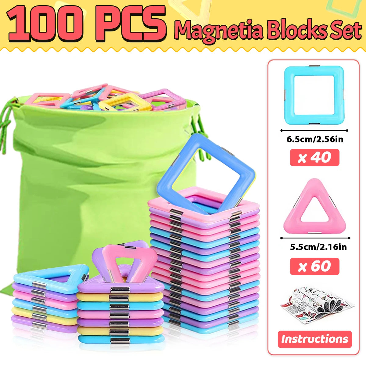 Magnetic Blocks Magnetic Building Blocks Set
