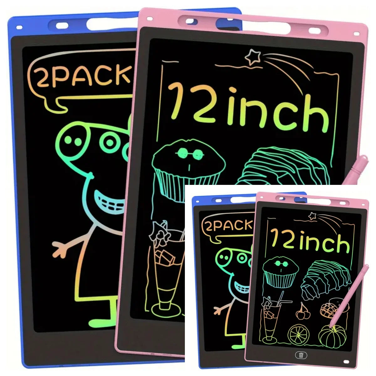4 Pcs LCD Writing Tablet