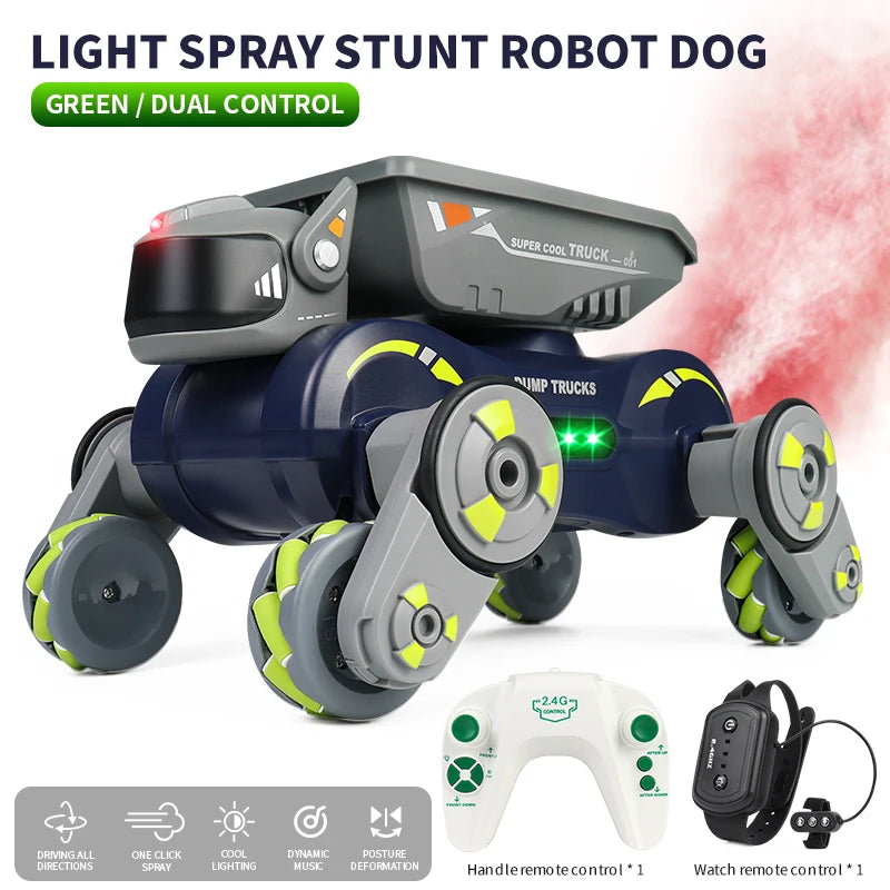 RC Stunt Car 8-Wheel Mechanical Robot Dog