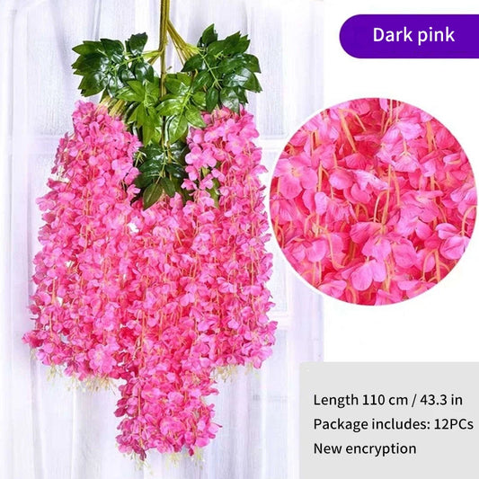 12 piece Artificial Wisteria Flowers
