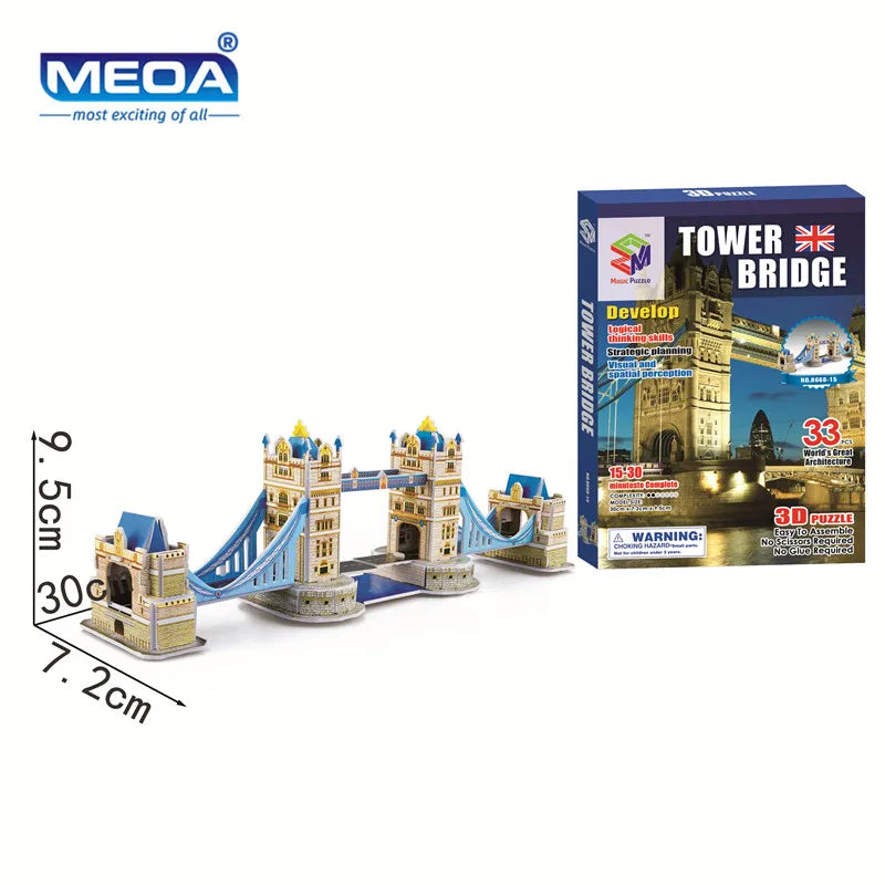 Style World Famous Architecture Building 3D Puzzle Educational