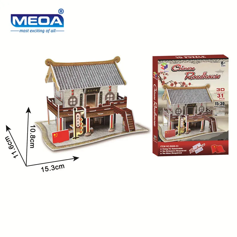 Style World Famous Architecture Building 3D Puzzle Educational