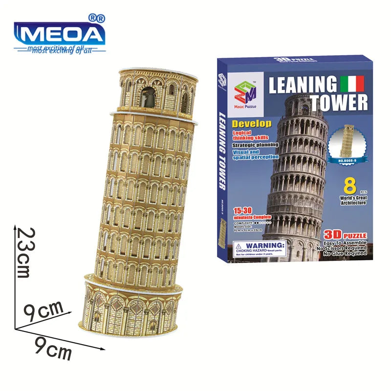 Style World Famous Architecture Building 3D Puzzle Educational