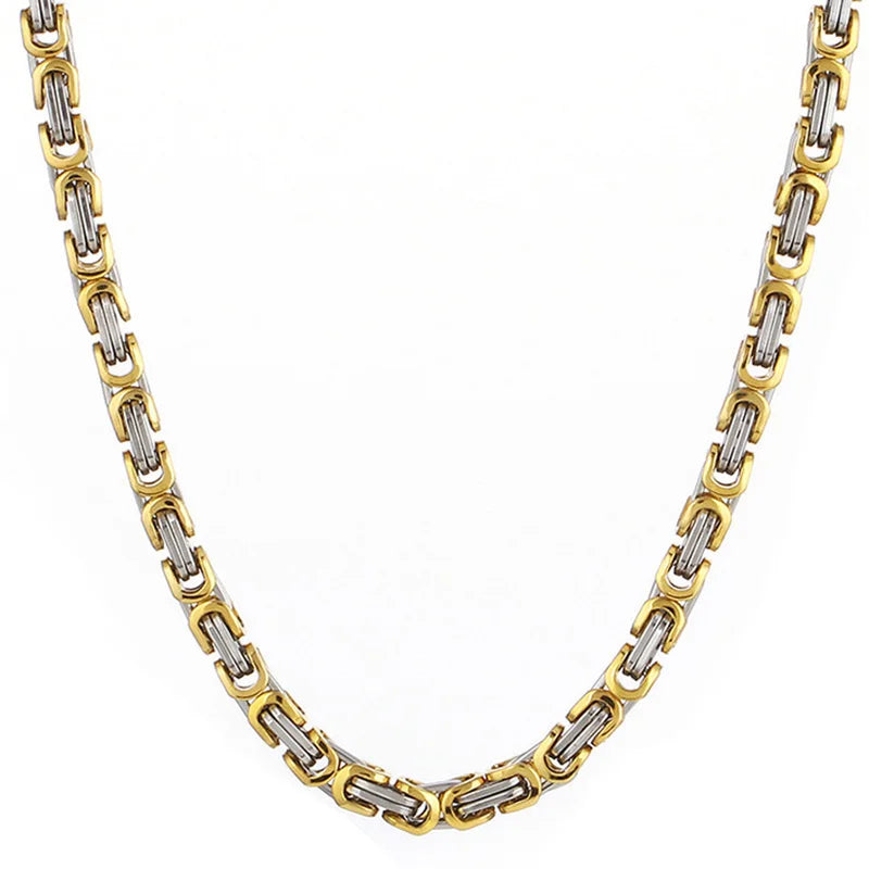 Heavy Byzantine Long Chain Necklaces