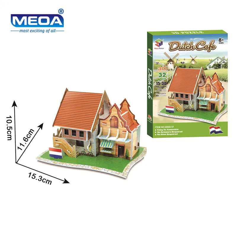 Style World Famous Architecture Building 3D Puzzle Educational