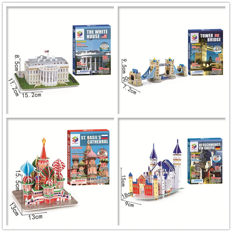 Style World Famous Architecture Building 3D Puzzle Educational