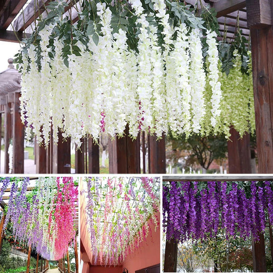 12 piece Artificial Wisteria Flowers