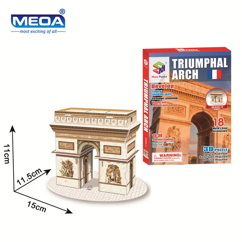 Style World Famous Architecture Building 3D Puzzle Educational
