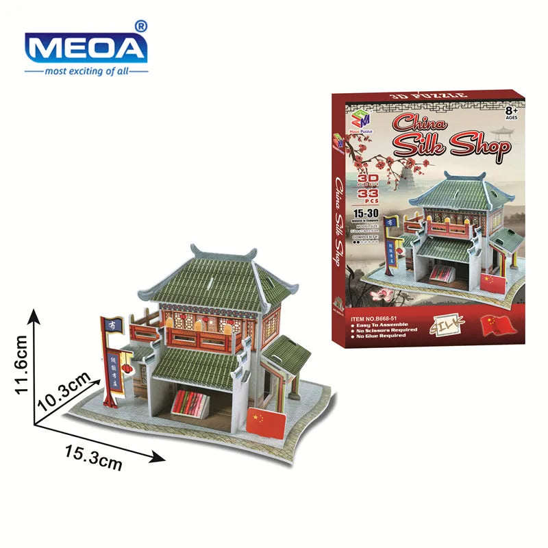 Style World Famous Architecture Building 3D Puzzle Educational