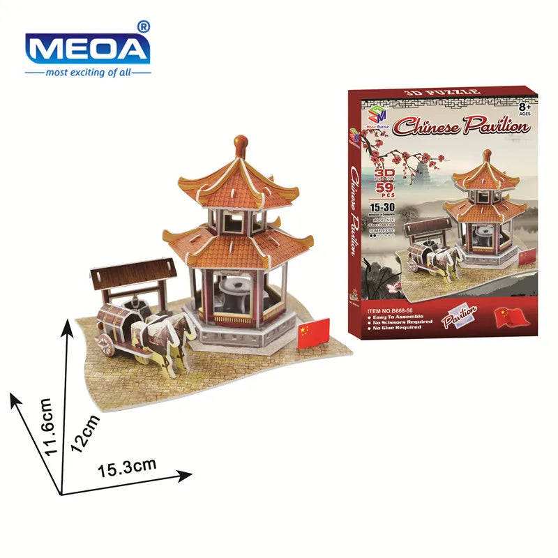 Style World Famous Architecture Building 3D Puzzle Educational