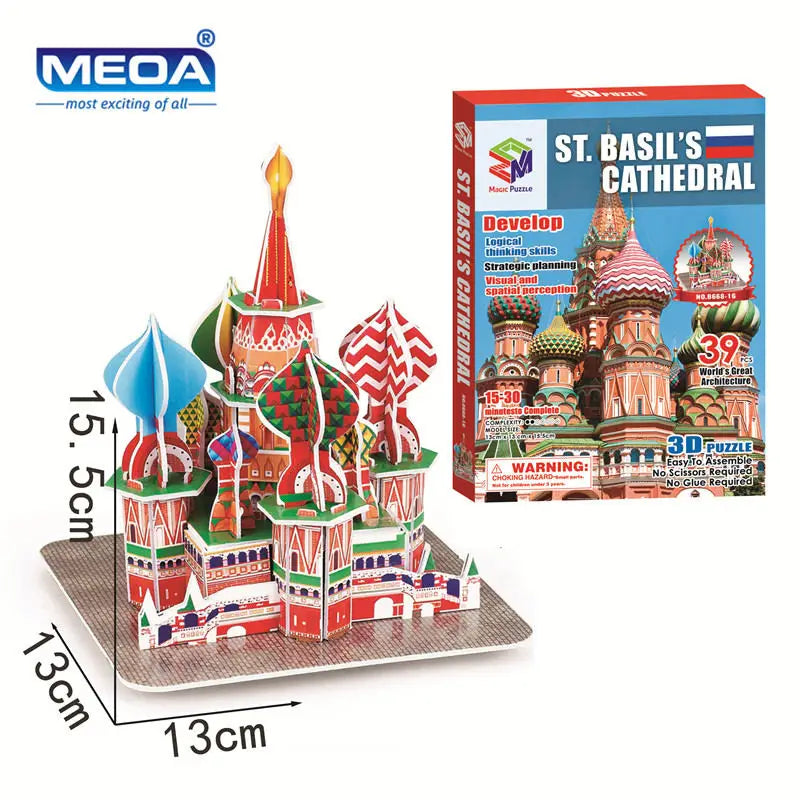 Style World Famous Architecture Building 3D Puzzle Educational