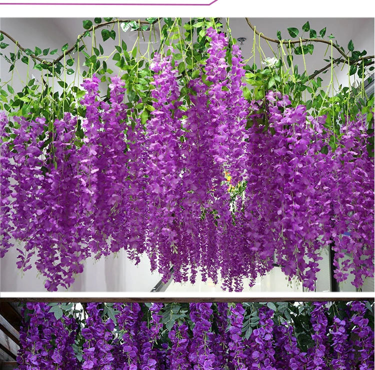 12 piece Artificial Wisteria Flowers