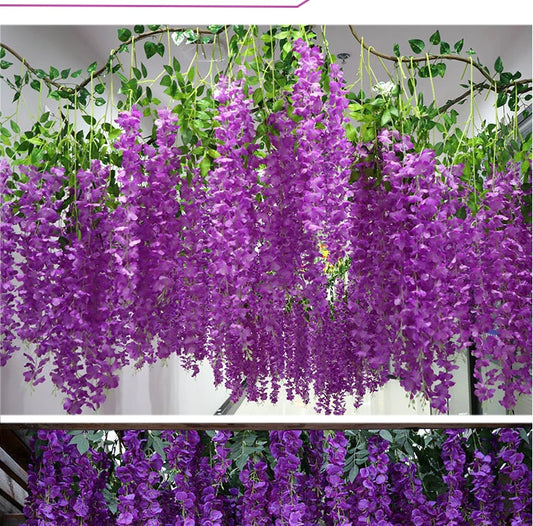 12 piece Artificial Wisteria Flowers