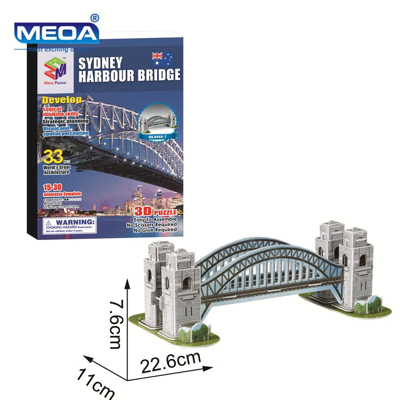 Style World Famous Architecture Building 3D Puzzle Educational