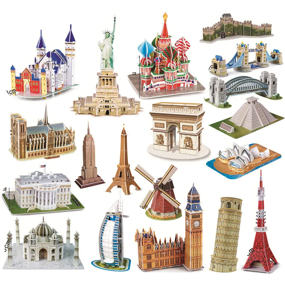 Style World Famous Architecture Building 3D Puzzle Educational