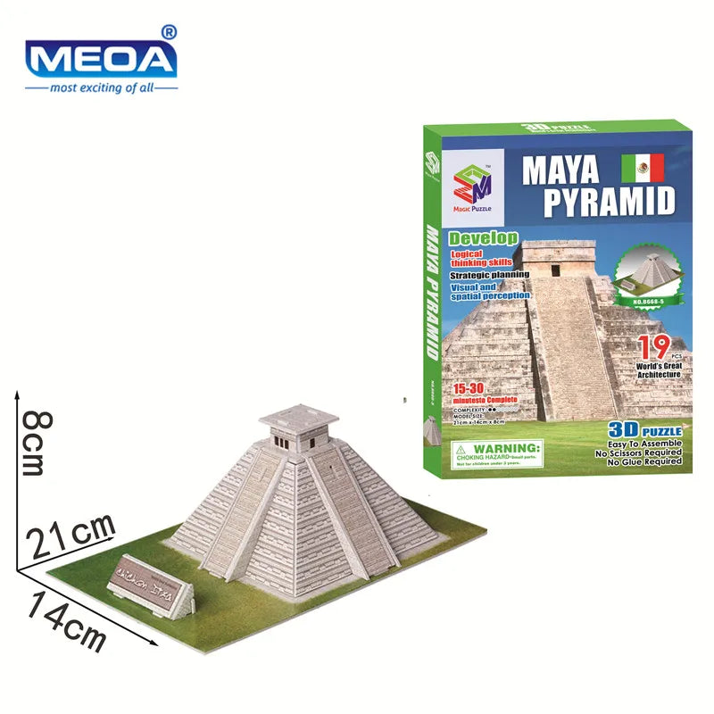 Style World Famous Architecture Building 3D Puzzle Educational