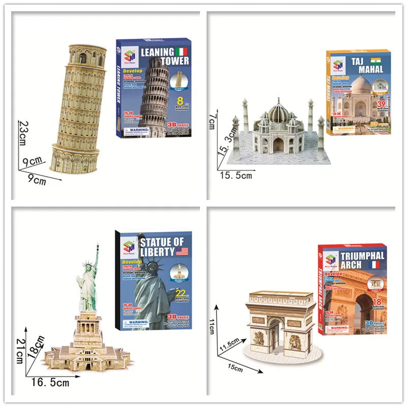 Style World Famous Architecture Building 3D Puzzle Educational