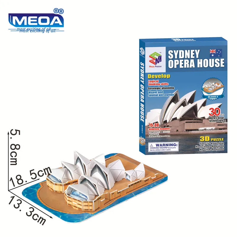 Style World Famous Architecture Building 3D Puzzle Educational