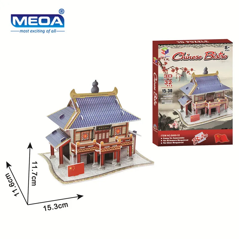 Style World Famous Architecture Building 3D Puzzle Educational