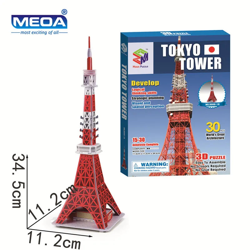 Style World Famous Architecture Building 3D Puzzle Educational