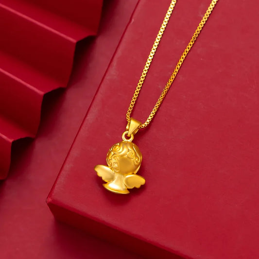 Solid 14K Yellow Gold Necklace Pendant