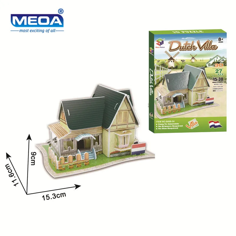 Style World Famous Architecture Building 3D Puzzle Educational