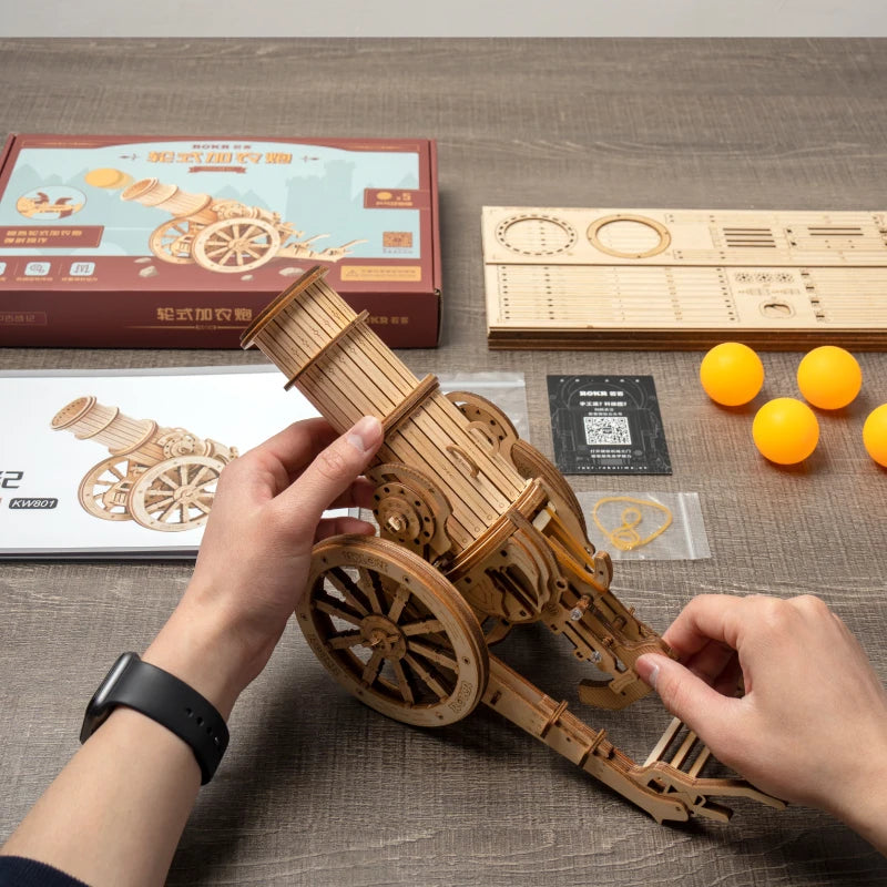 Robotime 3D Wooden Cannon  Puzzle
