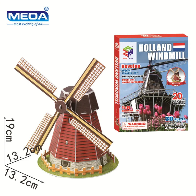 Style World Famous Architecture Building 3D Puzzle Educational