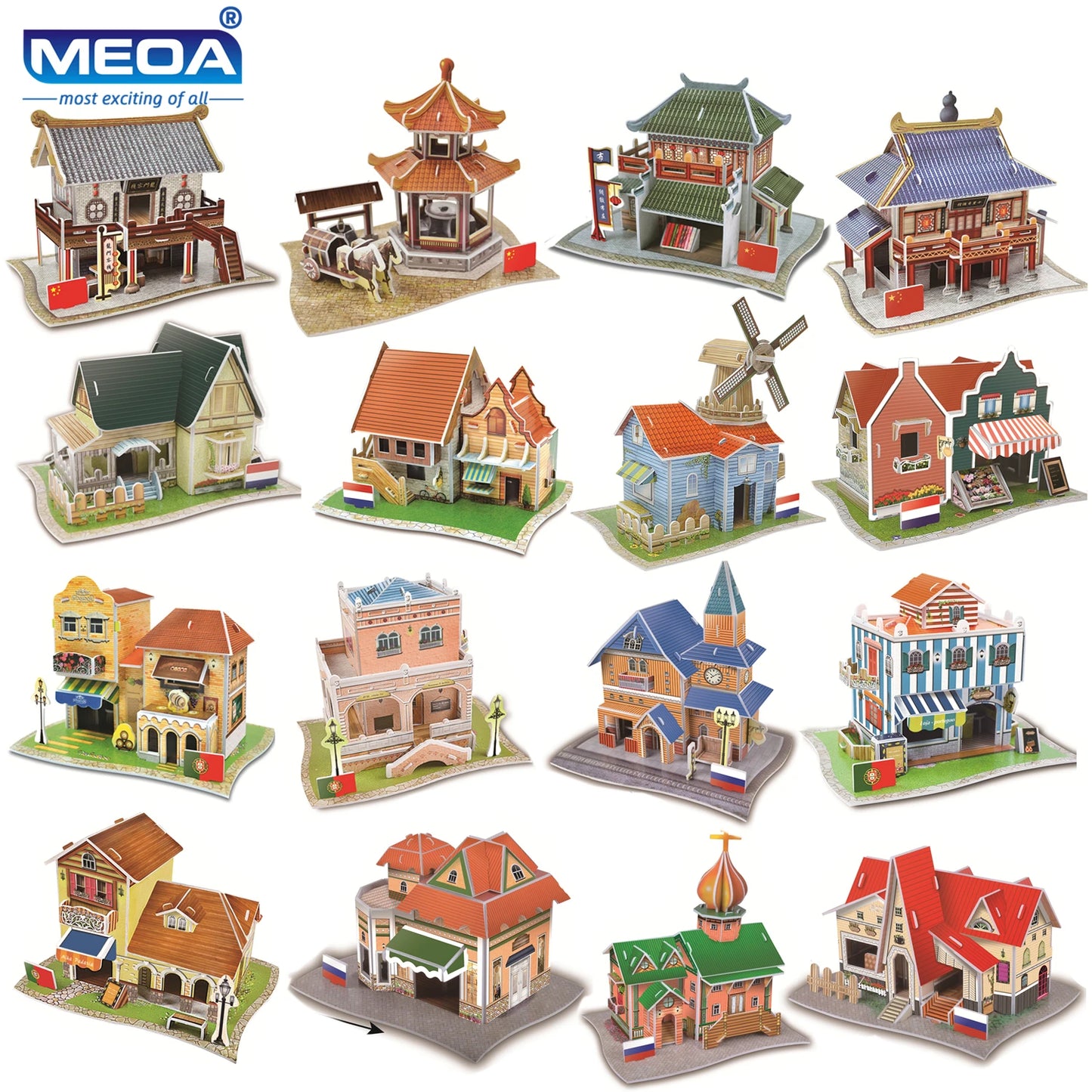 Style World Famous Architecture Building 3D Puzzle Educational