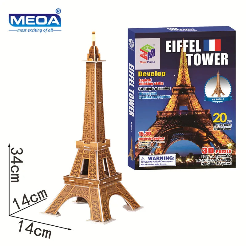 Style World Famous Architecture Building 3D Puzzle Educational
