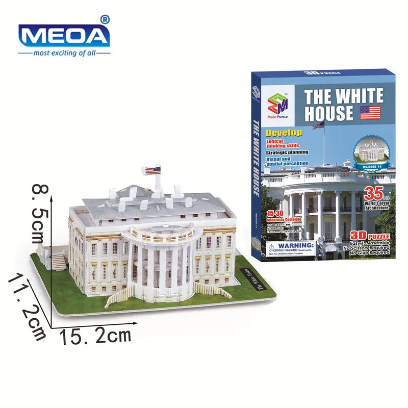 Style World Famous Architecture Building 3D Puzzle Educational