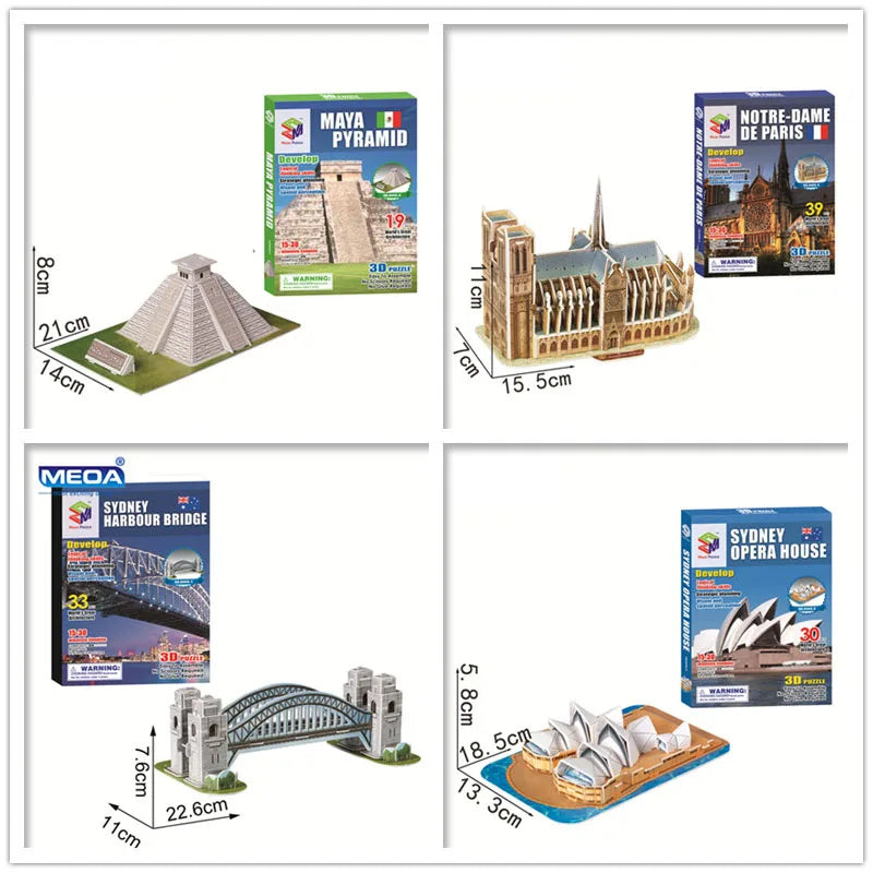 Style World Famous Architecture Building 3D Puzzle Educational