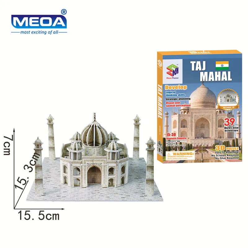 Style World Famous Architecture Building 3D Puzzle Educational