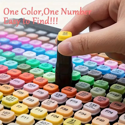 Alcohol Markers Set, 48 Colors