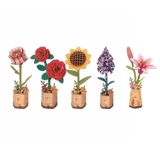 Robotime 3D Wooden Puzzle Flowers Bouquet