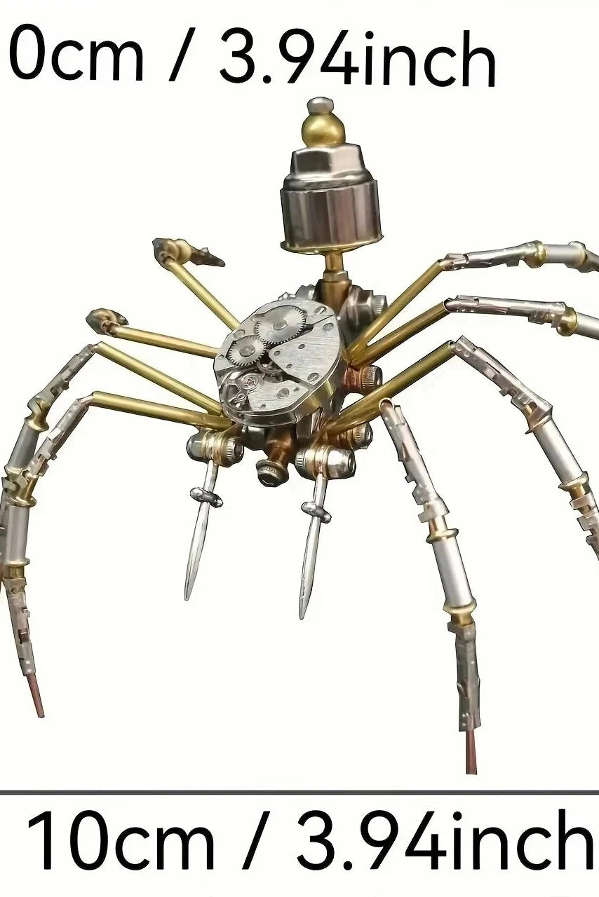 3D Brass Spider Puzzle — Metal Insect Assembly Model for Adults