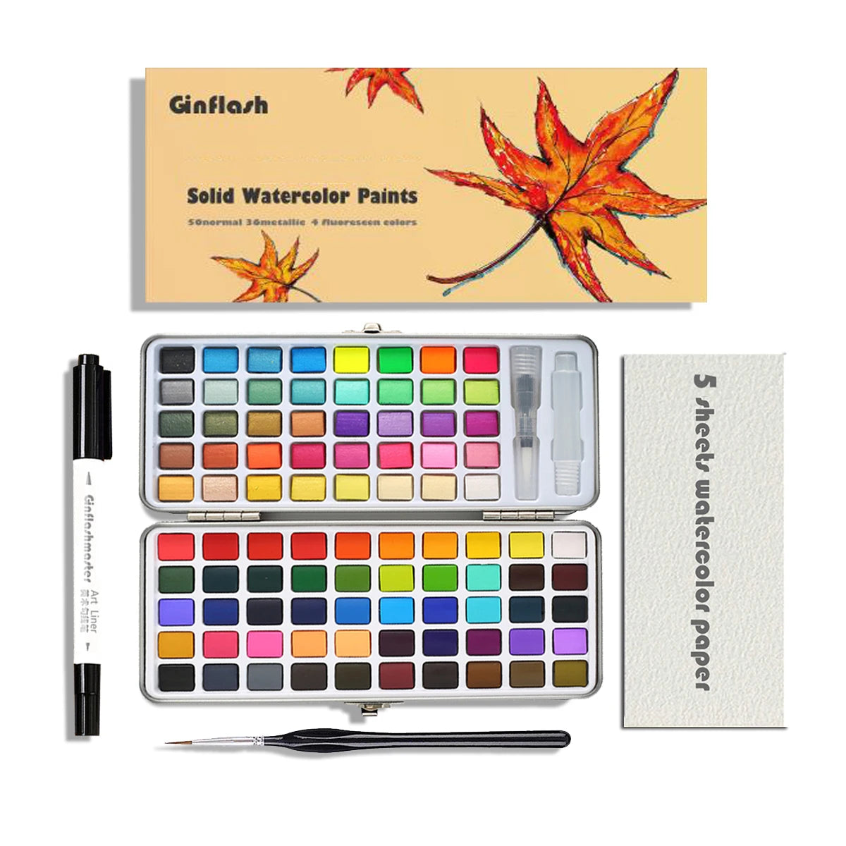 50/90 Color Solid Watercolor Paint Set
