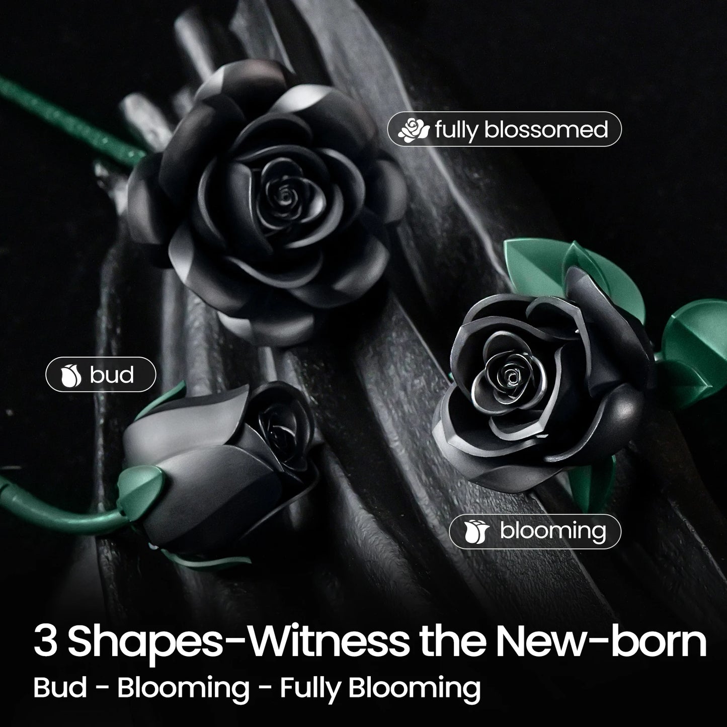 Black Roses Building Block Set