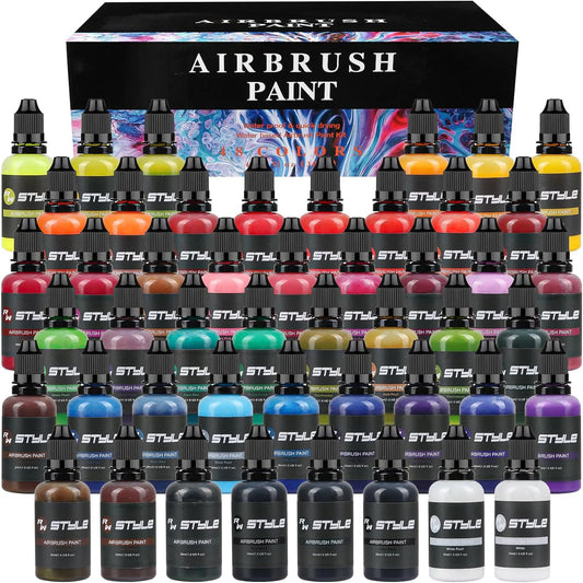 48 Colors Airbrush Paint Set 1fl oz