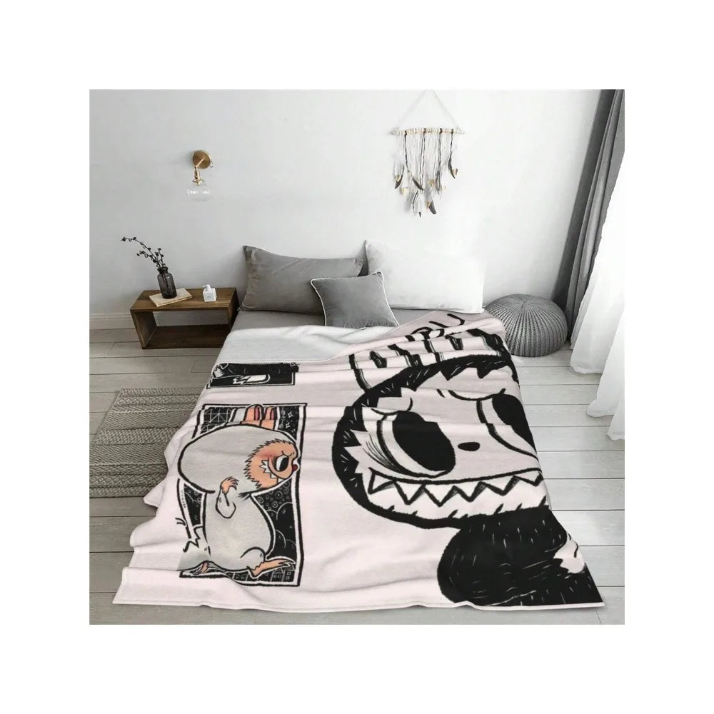 LABUBU Ultra-Soft Flannel Blanket