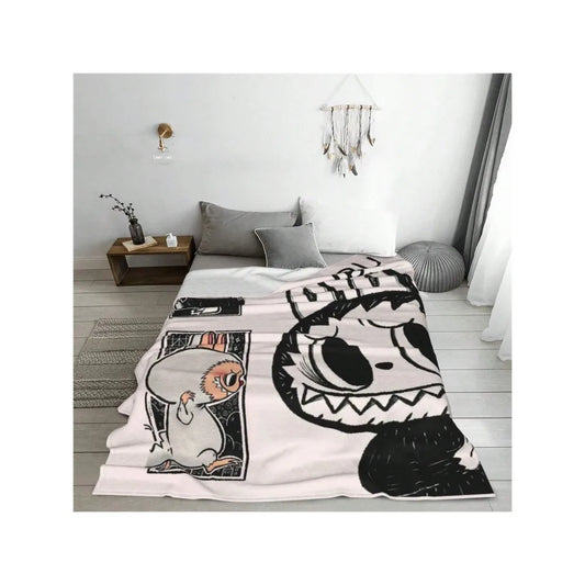 LABUBU Ultra-Soft Flannel Blanket