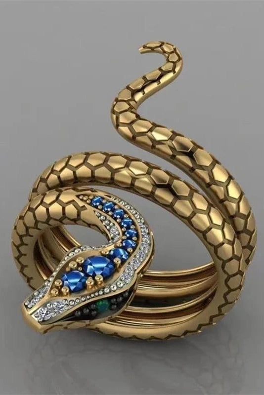 Retro Alloy Snake Ring