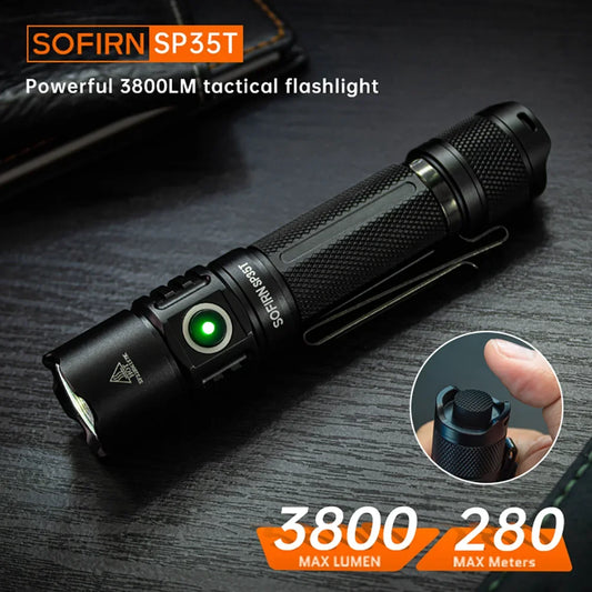 3800 Max Lumen Tactical 280 Max Meters Flashlight